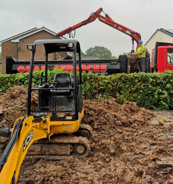 8 Wheel Grab Wagon hire, sandbach, Cheshire